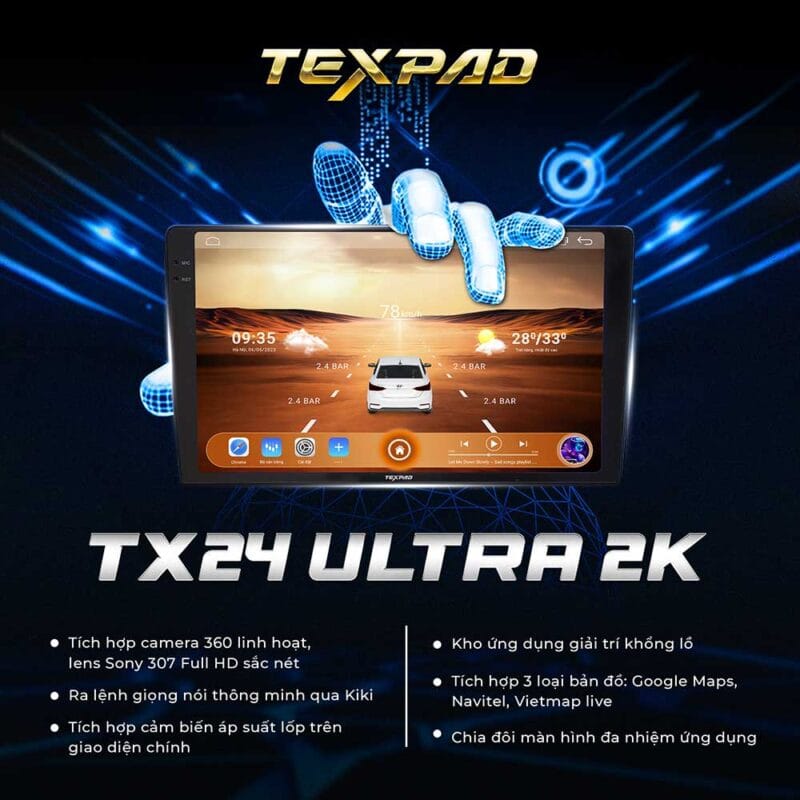 Màn Hình Android Texpad TX24 Phiên Bản 2K 360